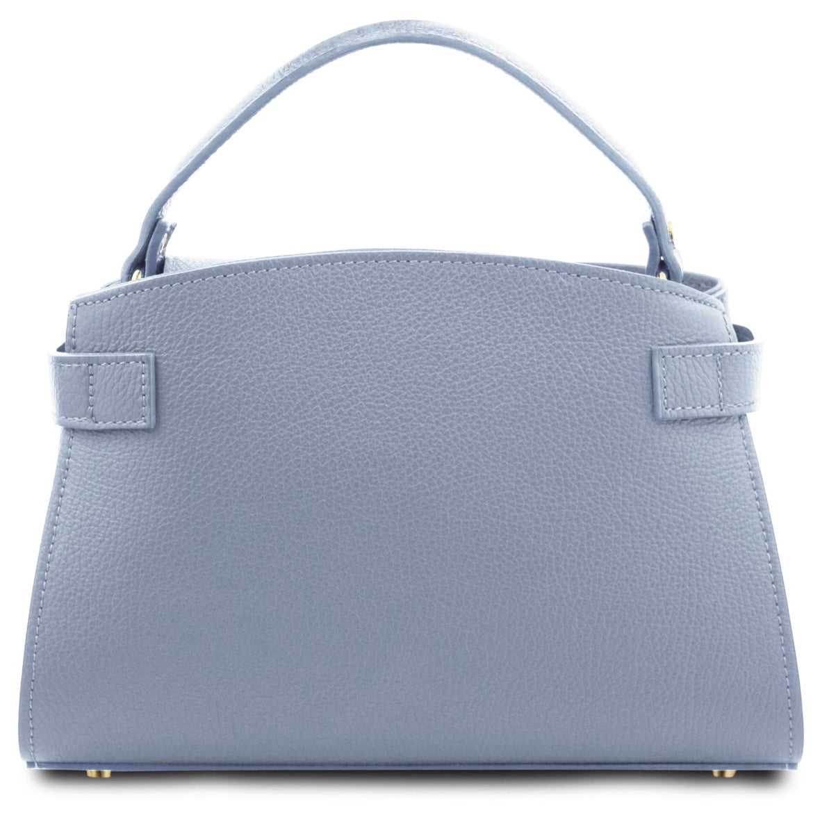 The Tropical Duchess Tuscany Leather Tote MAISY TL142455 in Light Blue
