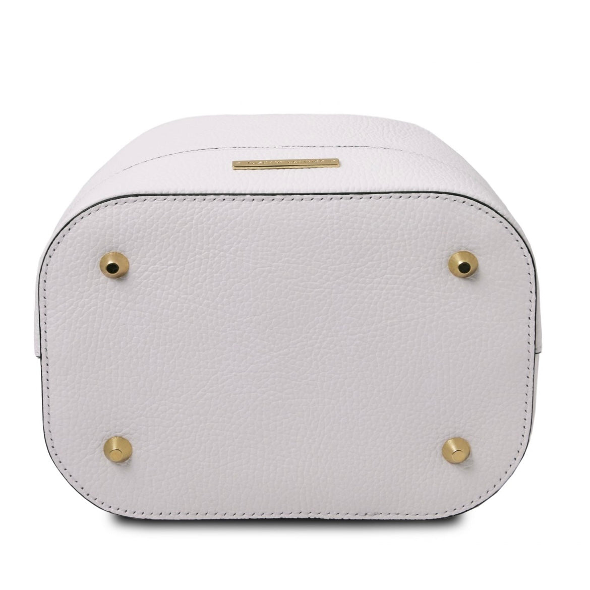 The Tropical Duchess Tuscany Leather Bucket bag TL BAG TL142146 in White