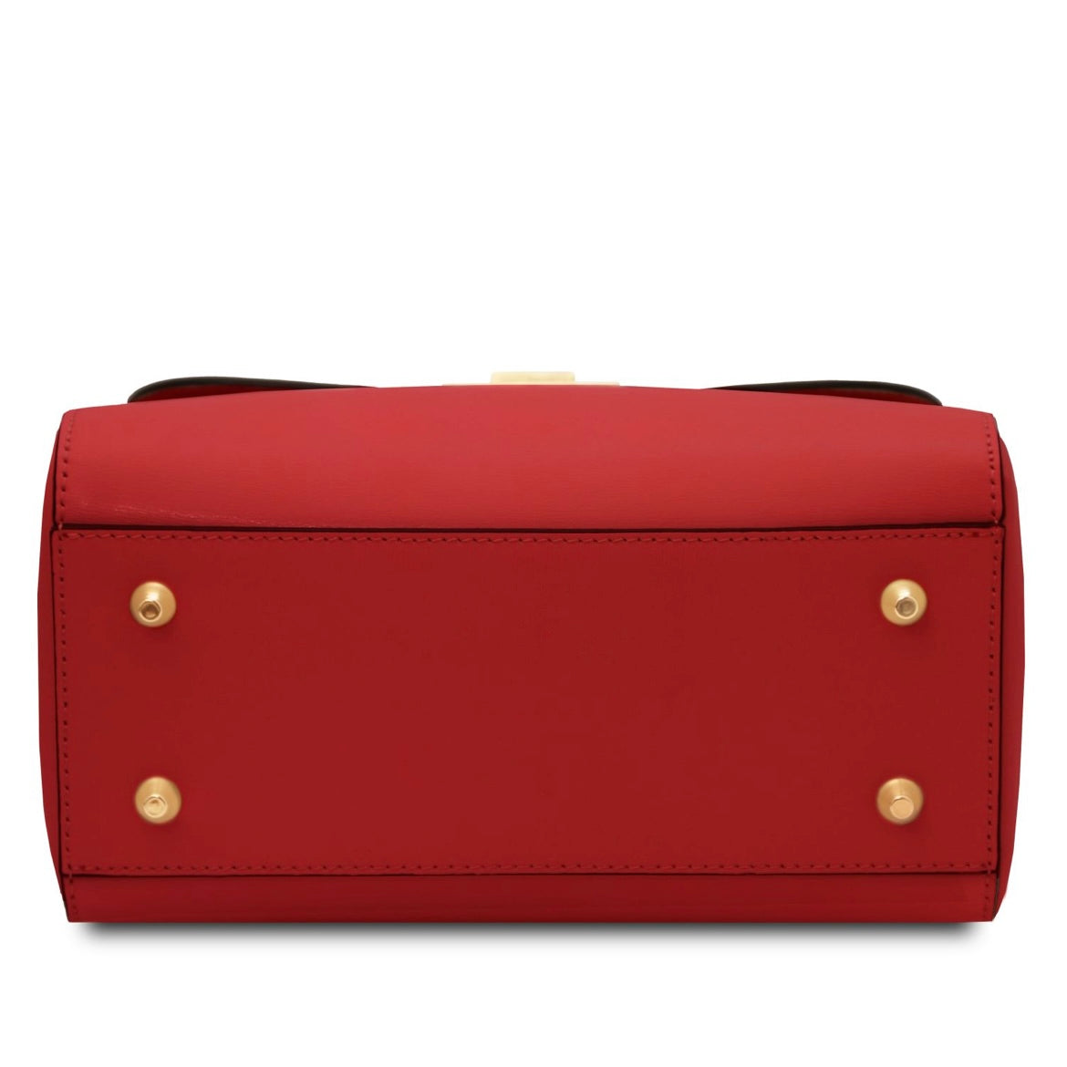 The Tropical Duchess Tuscany Leather Armonia Leather Handbag in Lipstick Red TL142286