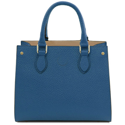 The Tropical Duchess Tuscany Leather  DAMA TL142565 Leather Handbag in Denim
