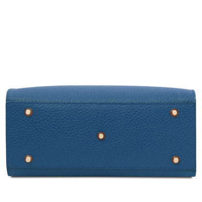 The Tropical Duchess Tuscany Leather  DAMA TL142565 Leather Handbag in Denim