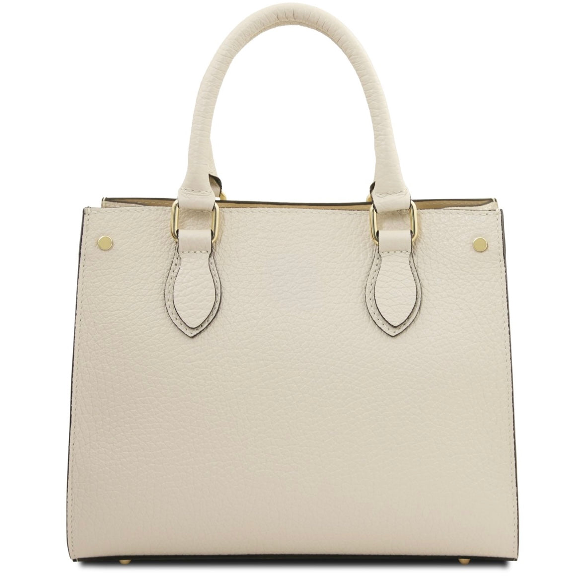 The Tropical Duchess Tuscany Leather  DAMA TL142565 Leather Handbag in Beige