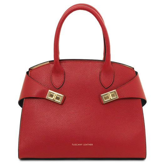 The Tropical Duchess Tuscany Leather Collection Coccola TL142421 in Lipstick Red