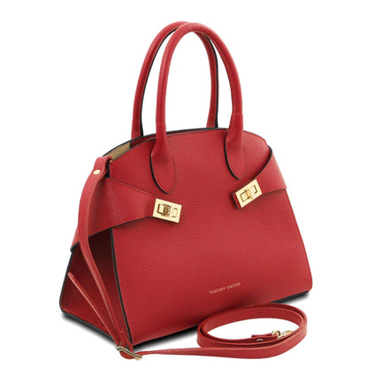 The Tropical Duchess Tuscany Leather Collection Coccola TL142421 in Lipstick Red