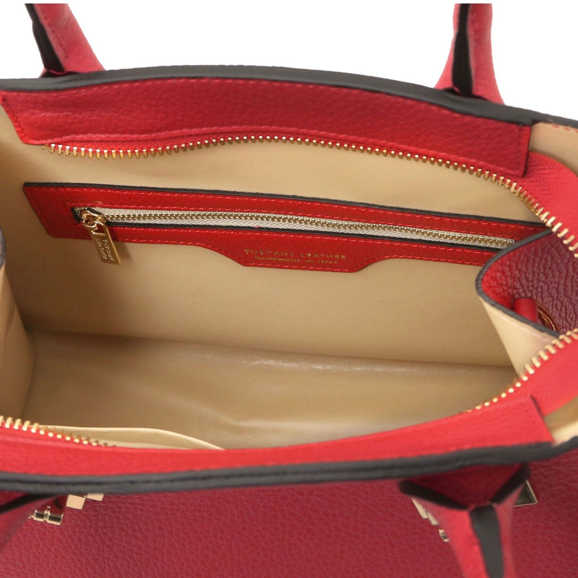 The Tropical Duchess Tuscany Leather Collection Coccola TL142421 in Lipstick Red