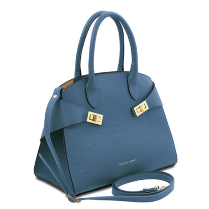 The Tropical Duchess Tuscany Leather Collection Coccola TL142421 in Denim
