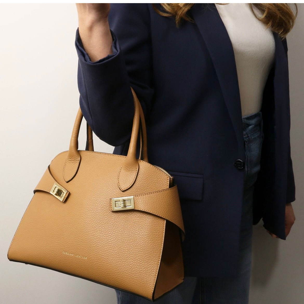 The Tropical Duchess Tuscany Leather Collection Coccola TL142421 in Nude