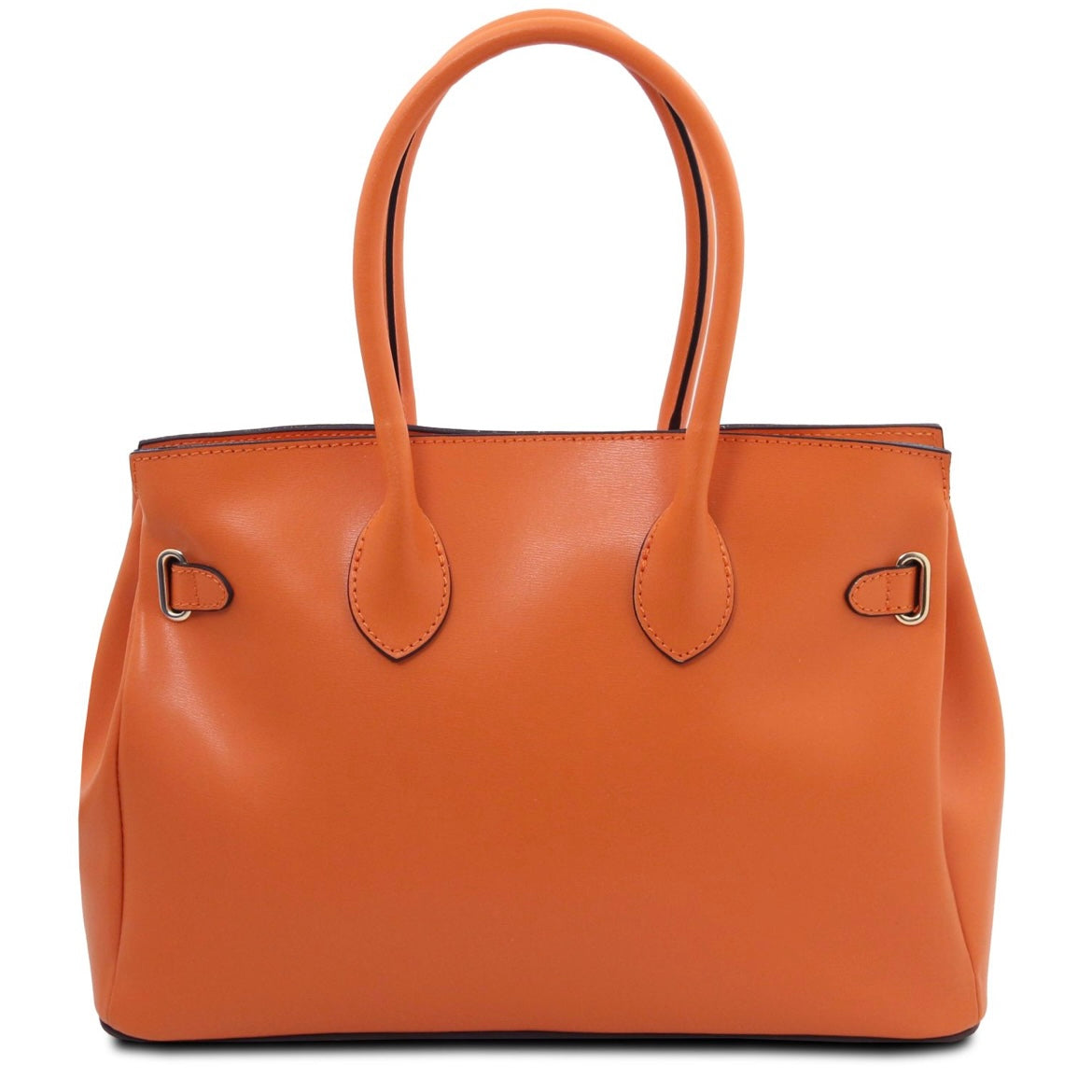 The Tropical Duchess Tuscany Leather TL BAG TL142174 Leather Handbag in Orange