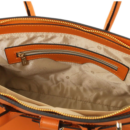 The Tropical Duchess Tuscany Leather TL BAG TL142174 Leather Handbag in Orange