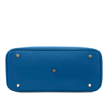 The Tropical Duchess Tuscany Leather TL BAG TL142174 Leather Handbag in Blue