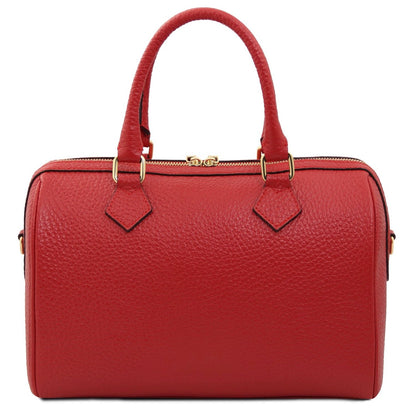 The Tropical Duchess Tuscany Leather  BARRIQUE TL142586 Leather Duffle bag in Lipstick Red