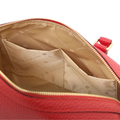 The Tropical Duchess Tuscany Leather  BARRIQUE TL142586 Leather Duffle bag in Lipstick Red