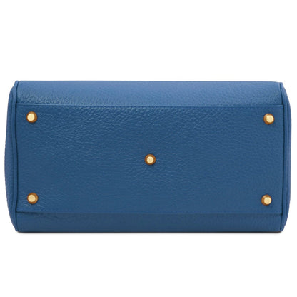 The Tropical Duchess Tuscany Leather  BARRIQUE TL142586 Leather Duffle bag in Denim