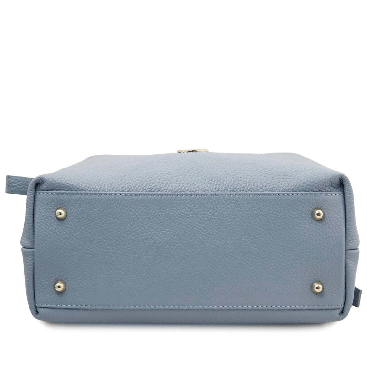 The Tropical Duchess Tuscany Leather  DIADE TL142587 Soft Leather Shopping bag in Light Blue
