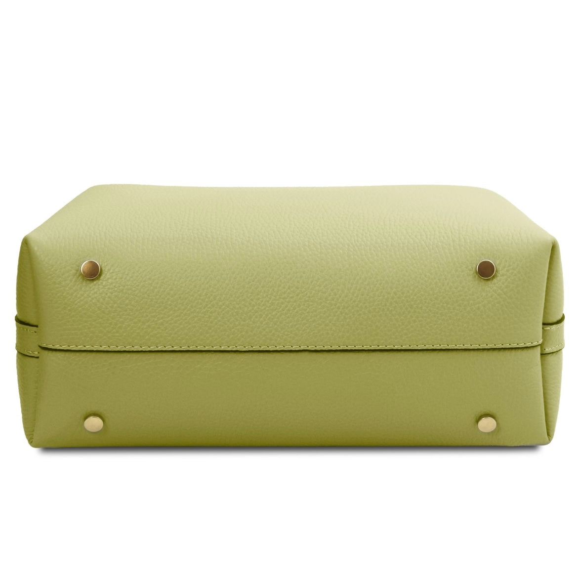 The Tropical Duchess Tuscany Leather  CLIO TL142356 Leather Secchiello bag in Lime Green