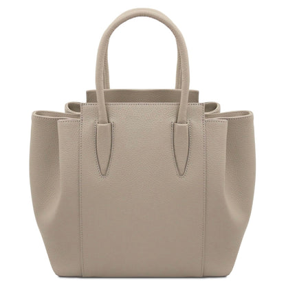 The Tropical Duchess Tuscany Leather  TULIPAN TL141727 Leather Handbag in Light Taupe