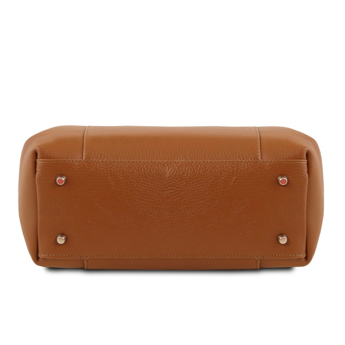 The Tropical Duchess Tuscany Leather  TULIPAN TL141727 Leather Handbag in Cognac