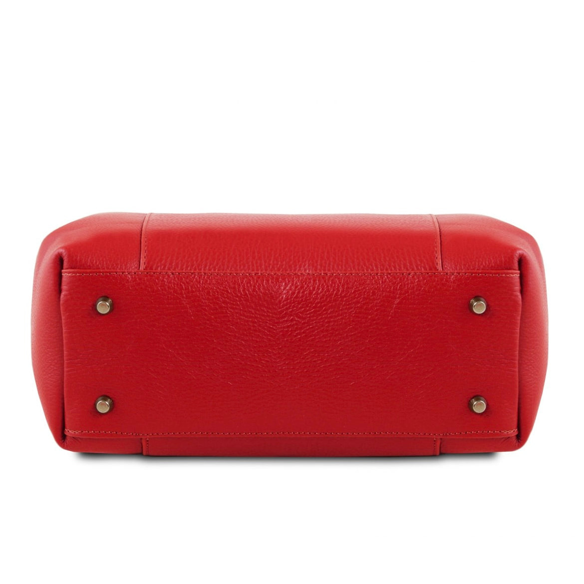The Tropical Duchess Tuscany Leather  TULIPAN TL141727 Leather Handbag in Lipstick Red