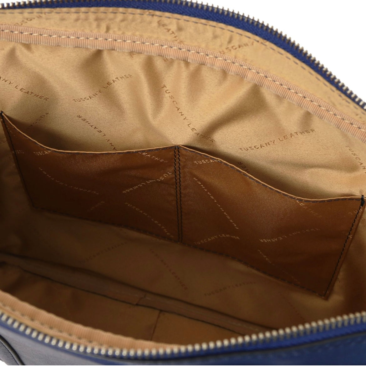 The Tropical Duchess Tuscany Leather  PRATO TL142453 Exclusive Saffiano Leather Laptop Case in Dark Blue