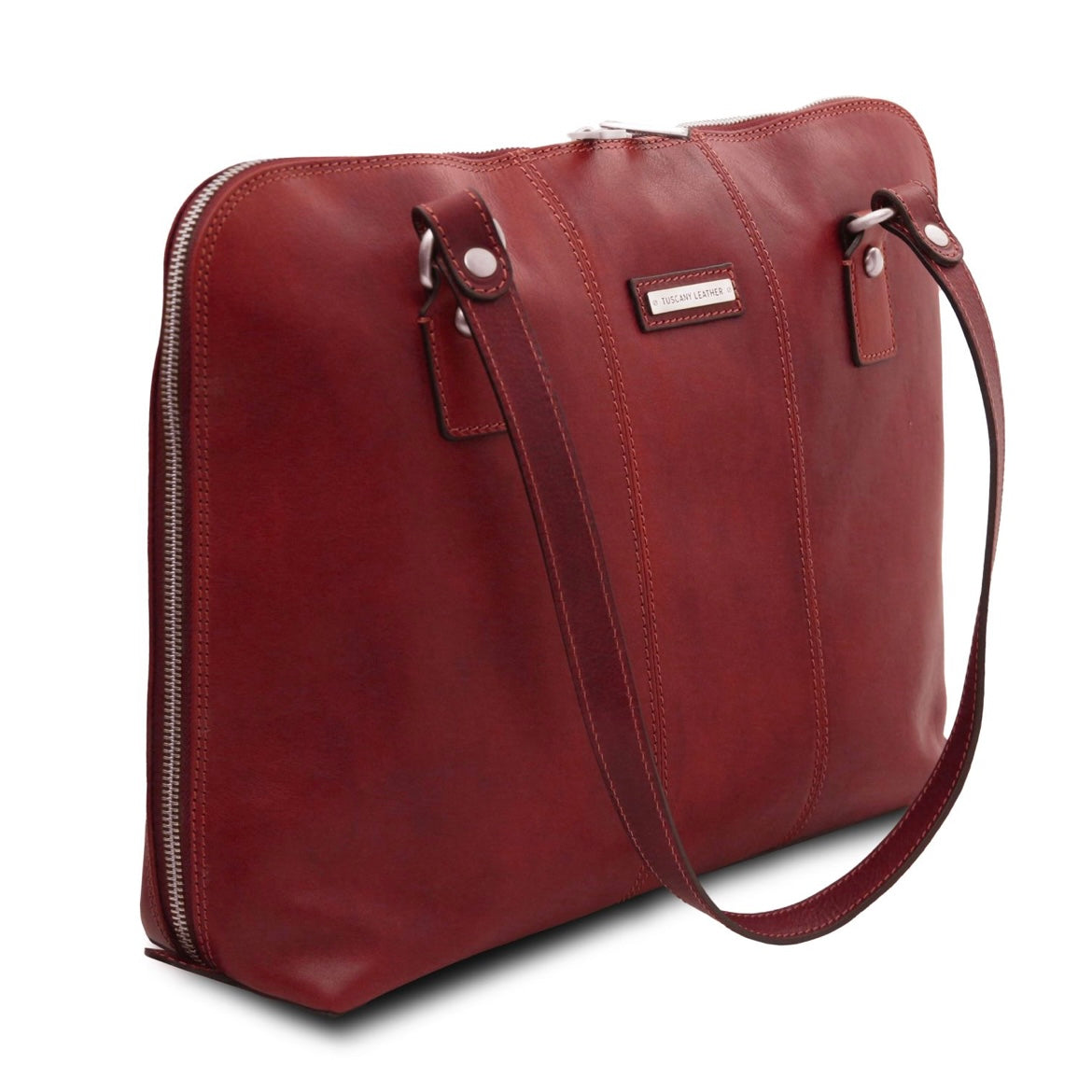 The Tropical Duchess Tuscany Leather  RAVENNA TL142426 Exclusive Lady Business bag in Red