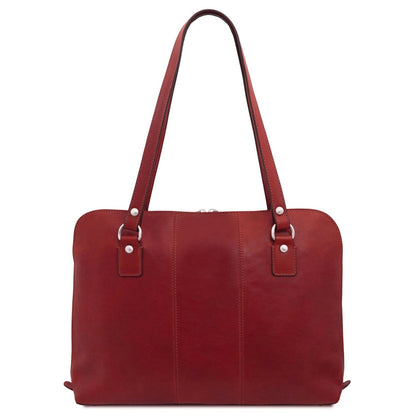 The Tropical Duchess Tuscany Leather  RAVENNA TL142426 Exclusive Lady Business bag in Red