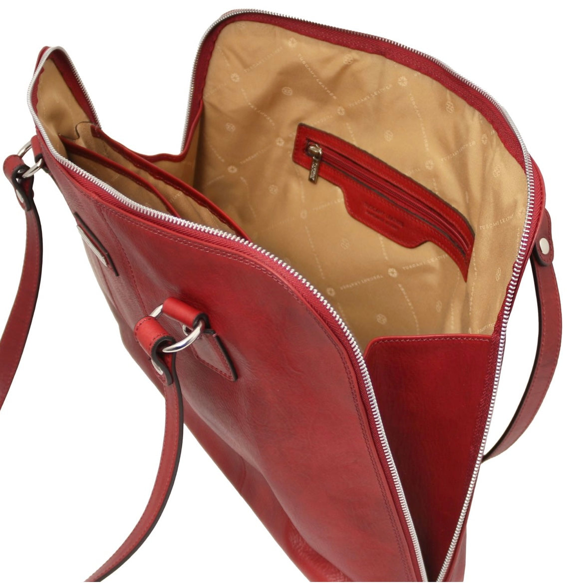 The Tropical Duchess Tuscany Leather  RAVENNA TL142426 Exclusive Lady Business bag in Red