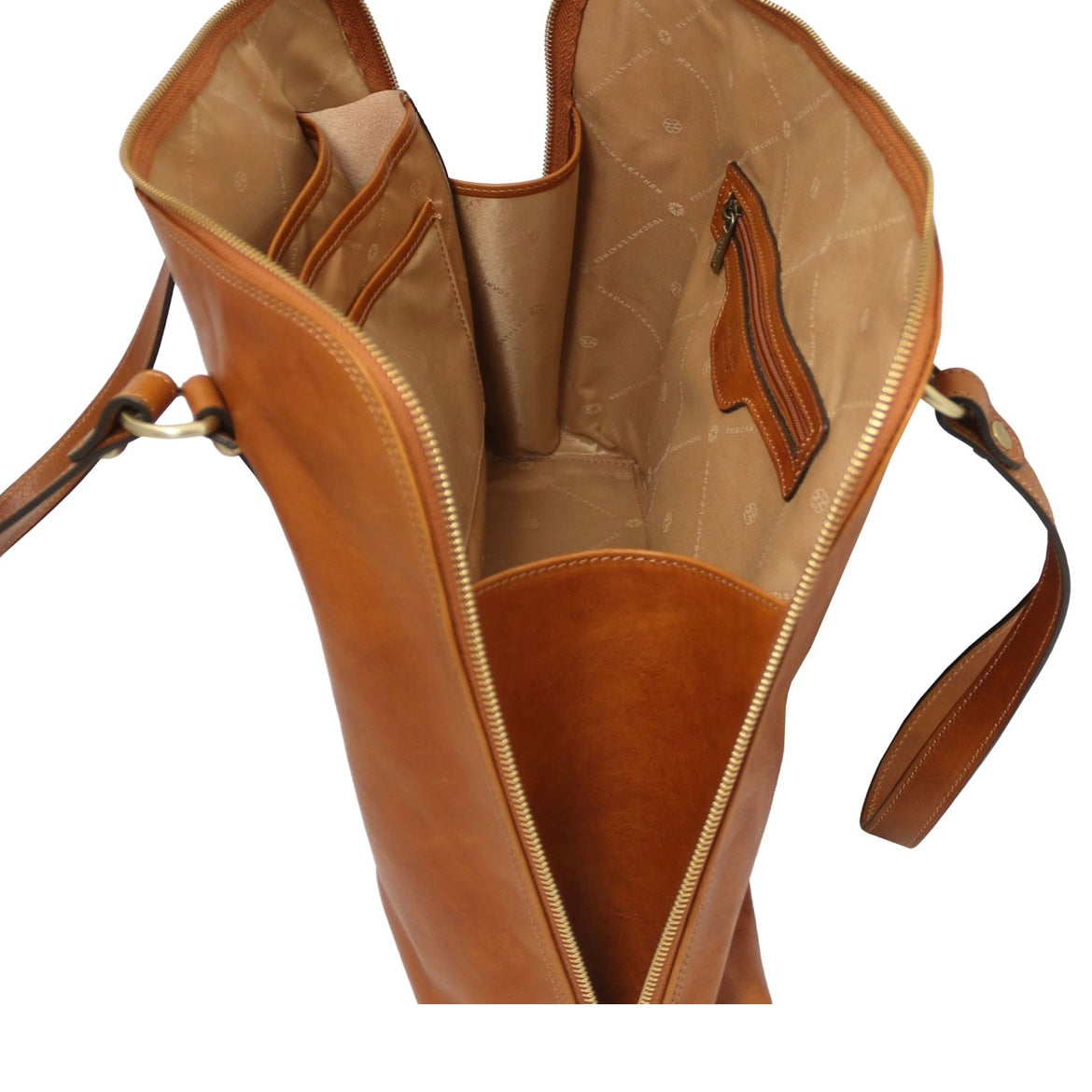 The Tropical Duchess Tuscany Leather  RAVENNA TL142426 Exclusive Lady Business bag in Natural