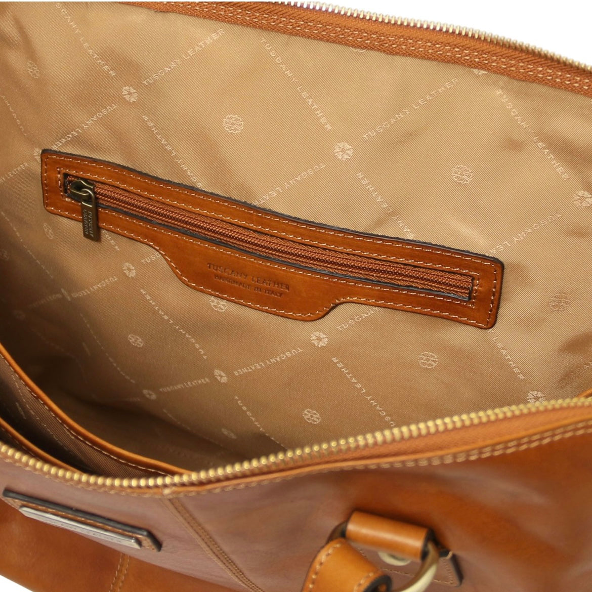 The Tropical Duchess Tuscany Leather  RAVENNA TL142426 Exclusive Lady Business bag in Natural