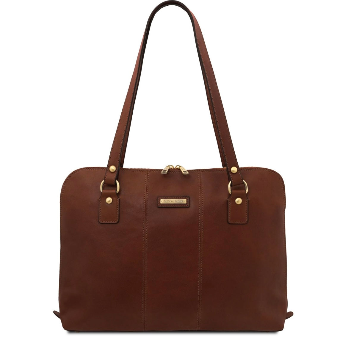 The Tropical Duchess Tuscany Leather  RAVENNA TL142426 Exclusive Lady Business bag in Brown