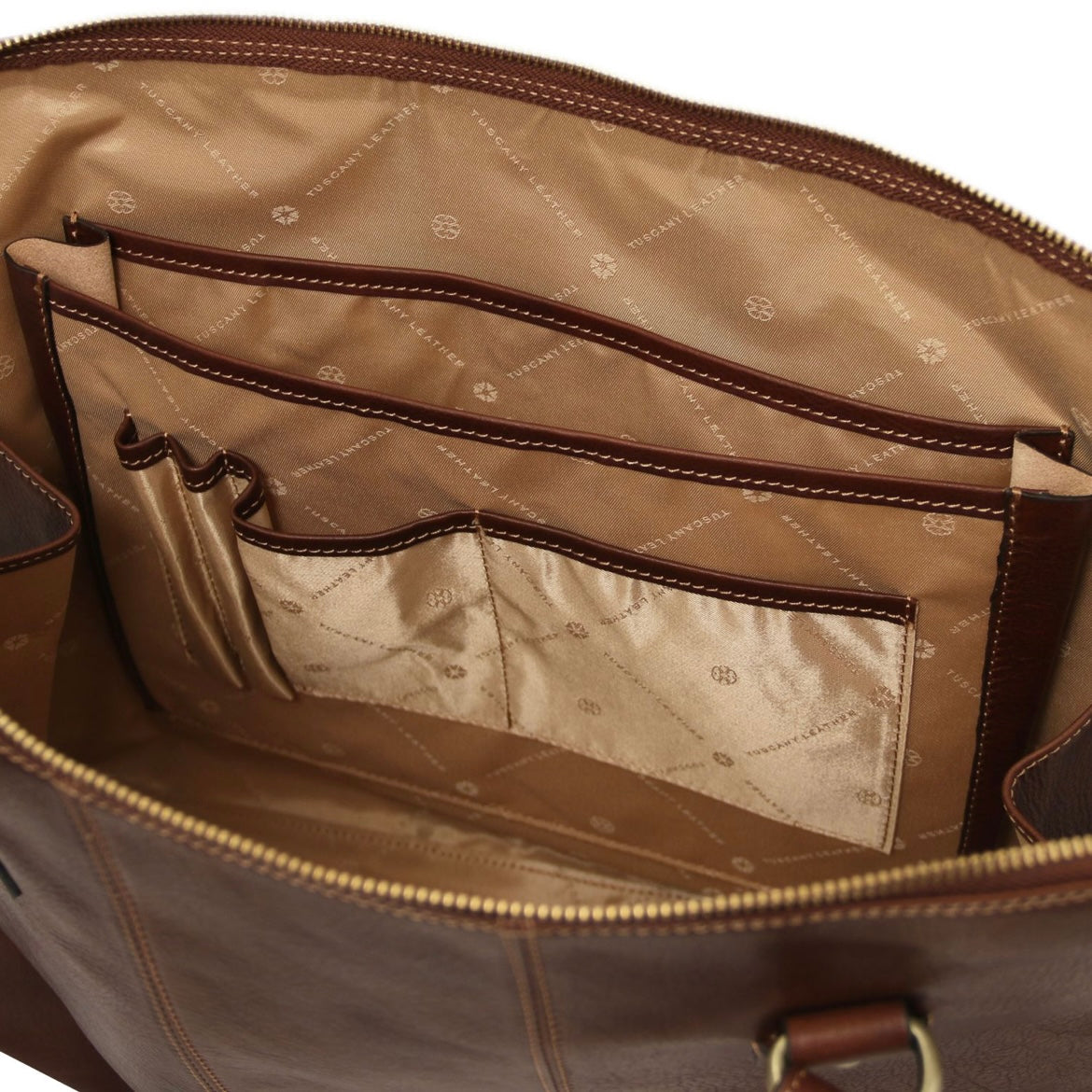 The Tropical Duchess Tuscany Leather  RAVENNA TL142426 Exclusive Lady Business bag in Brown