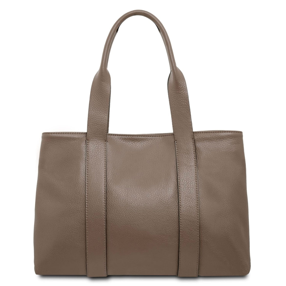 The Tropical Duchess Tuscany Leather  CALLIE TL142415 Soft Leather Shoulder bag in Dark Taupe