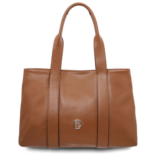 The Tropical Duchess Tuscany Leather  CALLIE TL142415 Soft Leather Shoulder bag in Cognac