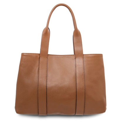 The Tropical Duchess Tuscany Leather  CALLIE TL142415 Soft Leather Shoulder bag in Cognac