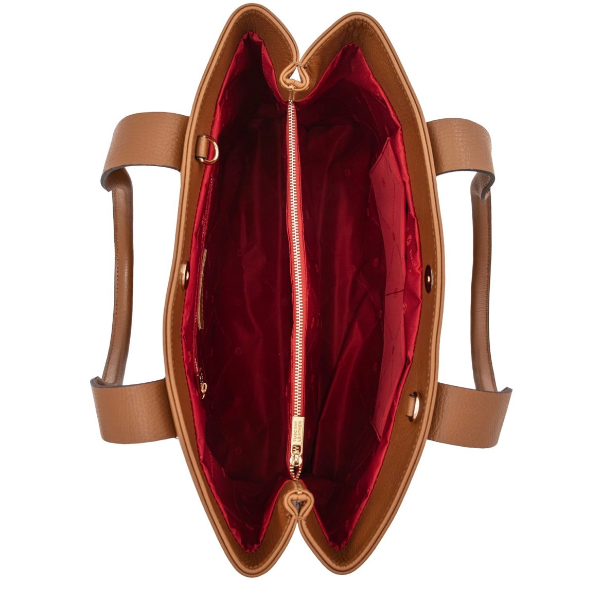 The Tropical Duchess Tuscany Leather  CALLIE TL142415 Soft Leather Shoulder bag in Cognac