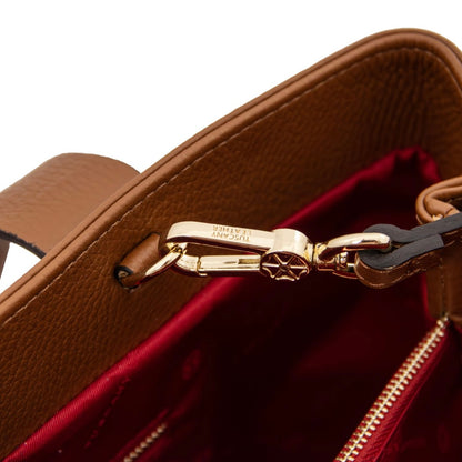 The Tropical Duchess Tuscany Leather  CALLIE TL142415 Soft Leather Shoulder bag in Cognac
