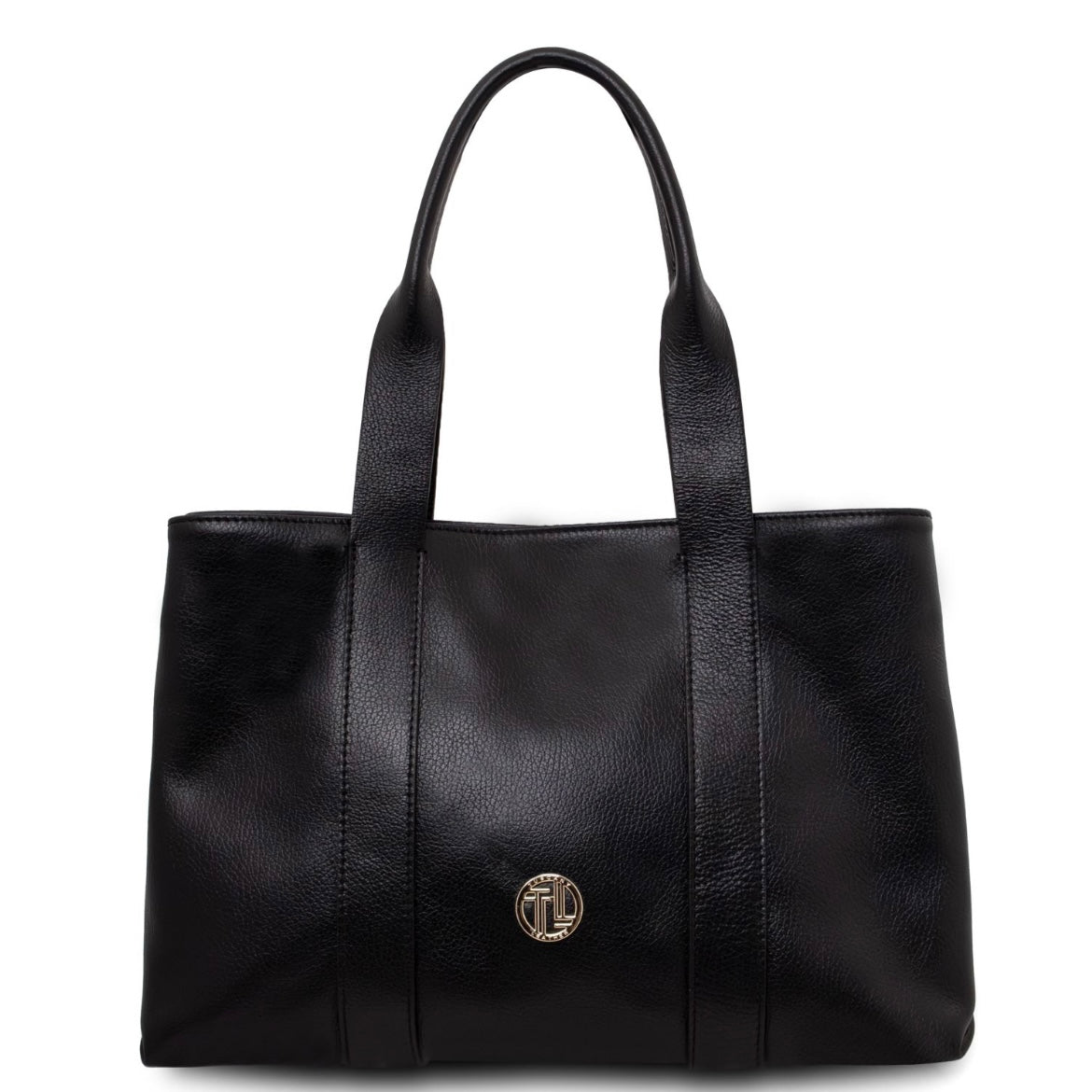 The Tropical Duchess Tuscany Leather  CALLIE TL142415 Soft Leather Shoulder bag in Black