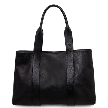 The Tropical Duchess Tuscany Leather  CALLIE TL142415 Soft Leather Shoulder bag in Black