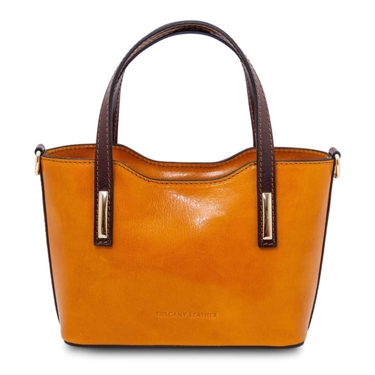 The Tropical Duchess Tuscany Leather  AMELIA TL142406 Leather Tote in Honey