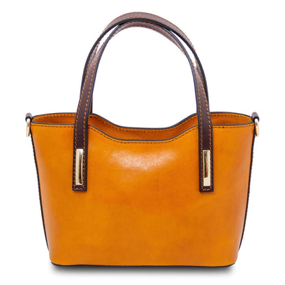 The Tropical Duchess Tuscany Leather  AMELIA TL142406 Leather Tote in Honey