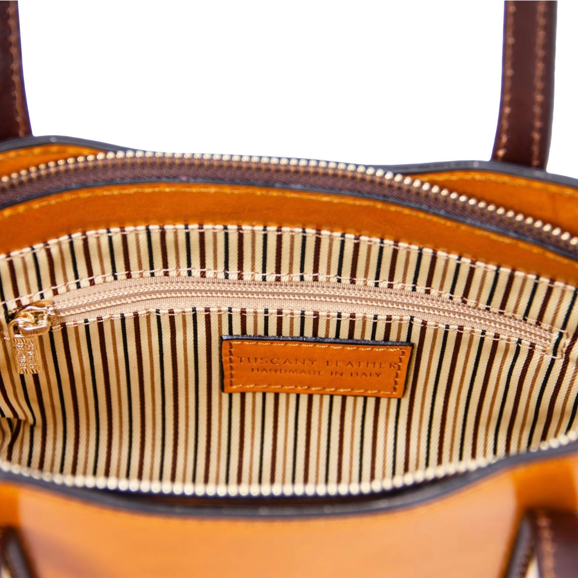 The Tropical Duchess Tuscany Leather  AMELIA TL142406 Leather Tote in Honey