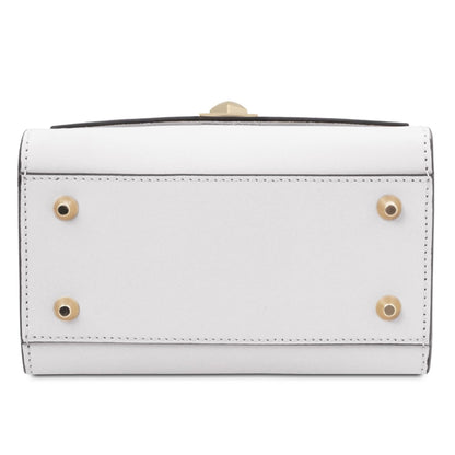 The Tropical Duchess Tuscany Leather  TL BAG TL142203 Leather Handbag in White