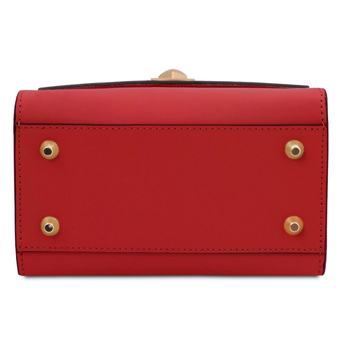 The Tropical Duchess Tuscany Leather  TL BAG TL142203 Leather Handbag in Red