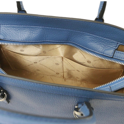 The Tropical Duchess Tuscany Leather  TL BAG TL142147 Leather Handbag in Denim