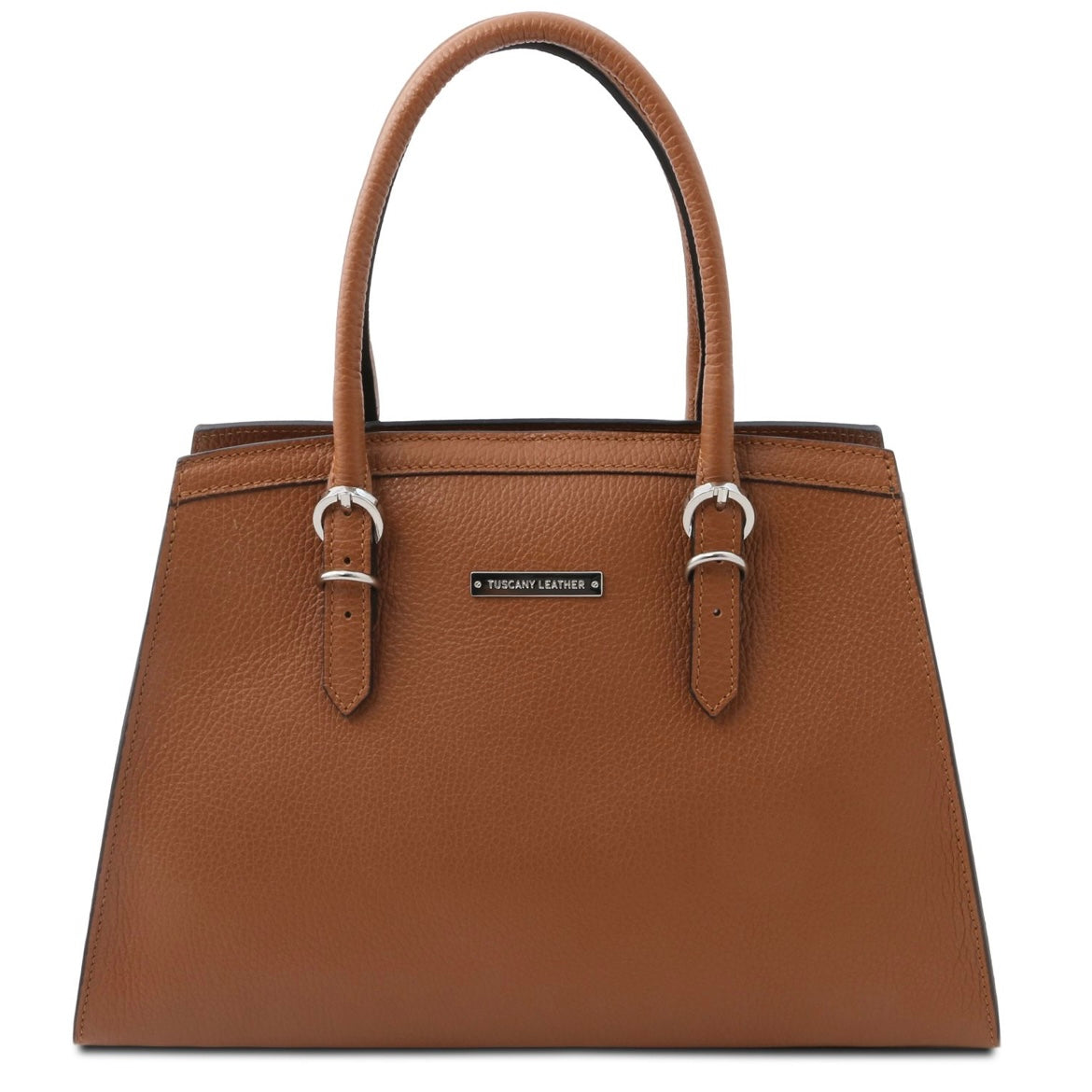 The Tropical Duchess Tuscany Leather  TL BAG TL142147 Leather Handbag in Cognac