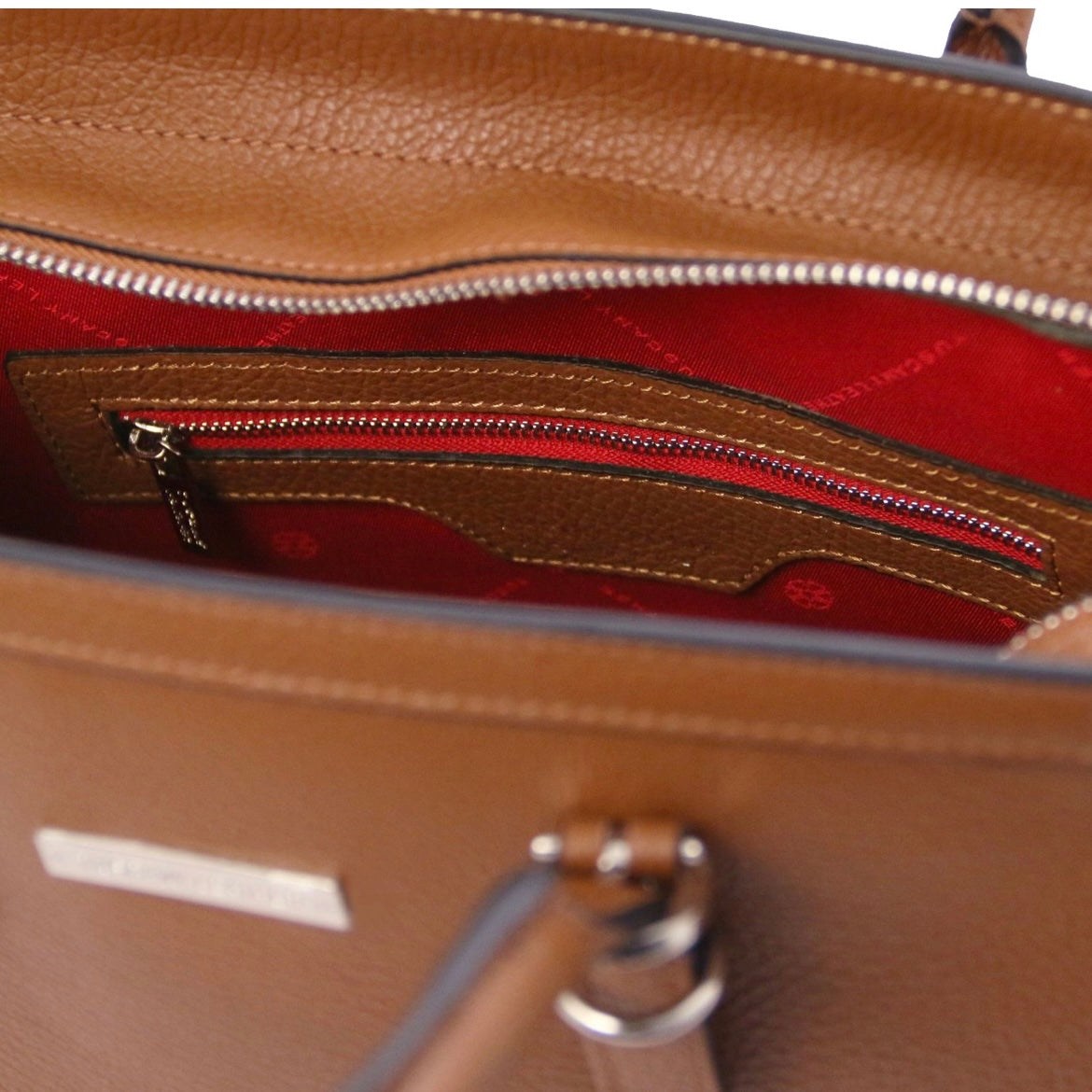 The Tropical Duchess Tuscany Leather  TL BAG TL142147 Leather Handbag in Cognac