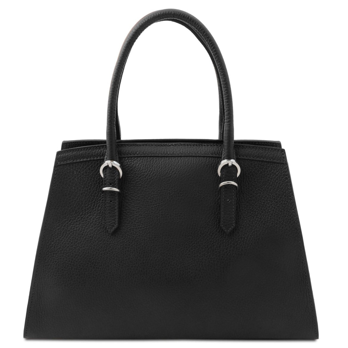 The Tropical Duchess Tuscany Leather  TL BAG TL142147 Leather Handbag in Black
