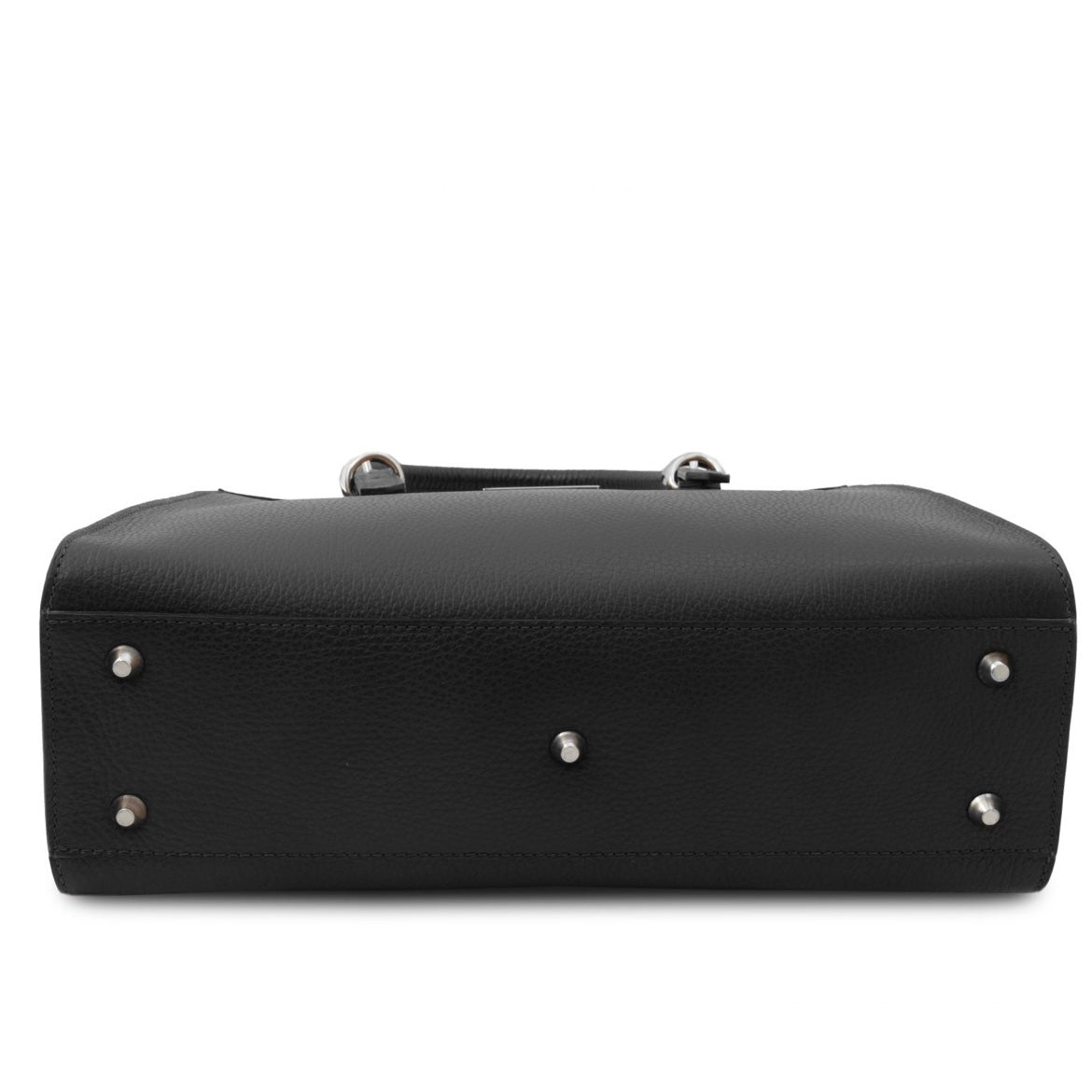The Tropical Duchess Tuscany Leather  TL BAG TL142147 Leather Handbag in Black
