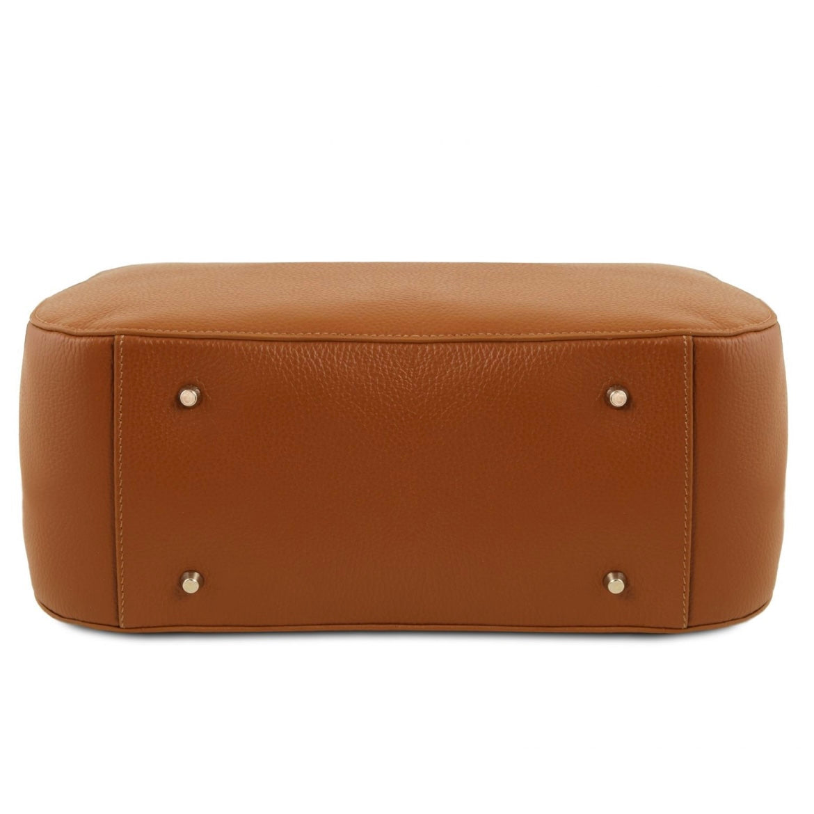 The Tropical Duchess Tuscany Leather  TL BAG CAMELIA TL141728 Leather Handbag in Cognac