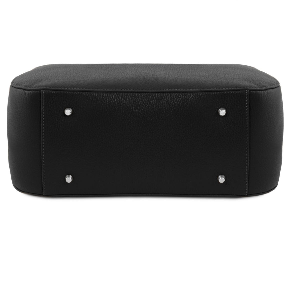The Tropical Duchess Tuscany Leather  TL BAG CAMELIA TL141728 Leather Handbag in Black
