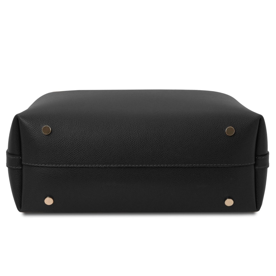 The Tropical Duchess Tuscany Leather  TL BAG CLIO TL141690 Leather Secchiello bag in Black